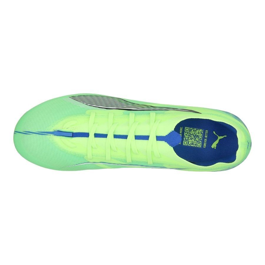 PUMA Ultra 5 Match FG/AG Lights Out - Fizzy Apple/Blanc/Bleu