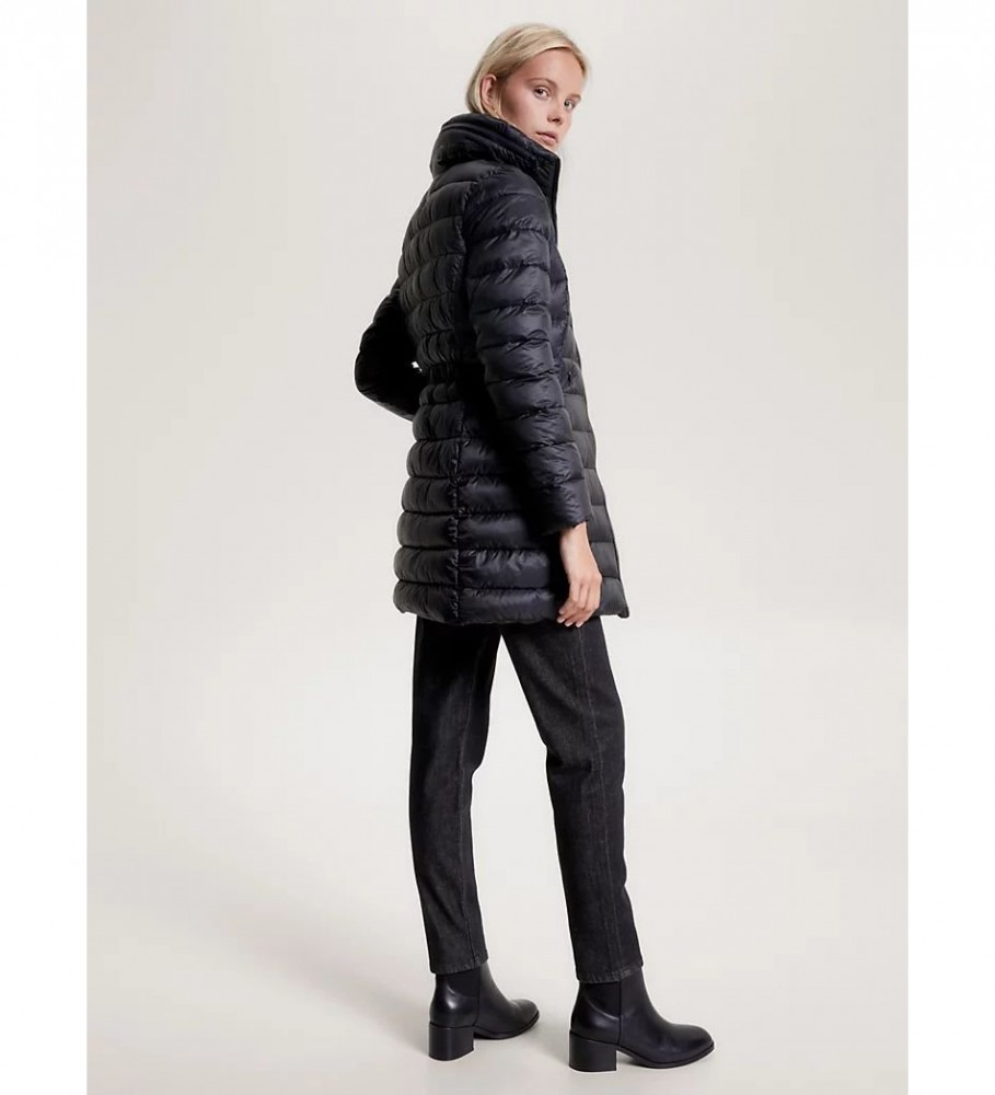 Casaco acolchoado Tommy Hilfiger Global Stripe, preto