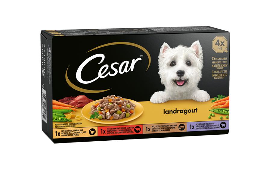 Nassfutter Landküche Vielfalt Sauce 4 x 150 gLändliche Rezepturen in herzhafter Sauce für abwechslungsreichen Genuss in jeder Schale