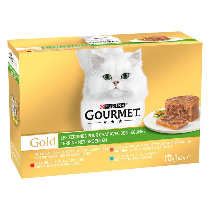 Jumbopack Gourmet Gold Les Terrines 96 x 85 g