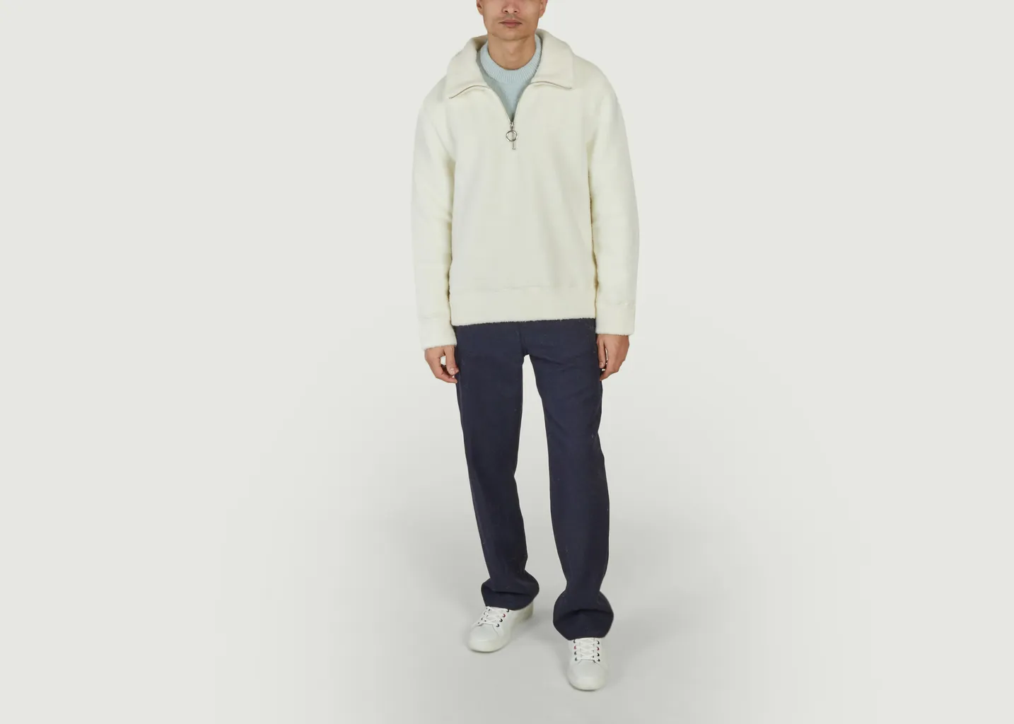 Pull col zippé AMI Paris
