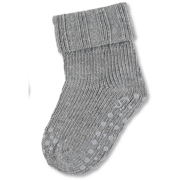 SterntalerSterntaler   ABS Krabbelsocken Uni Wolle silber melange 19/20