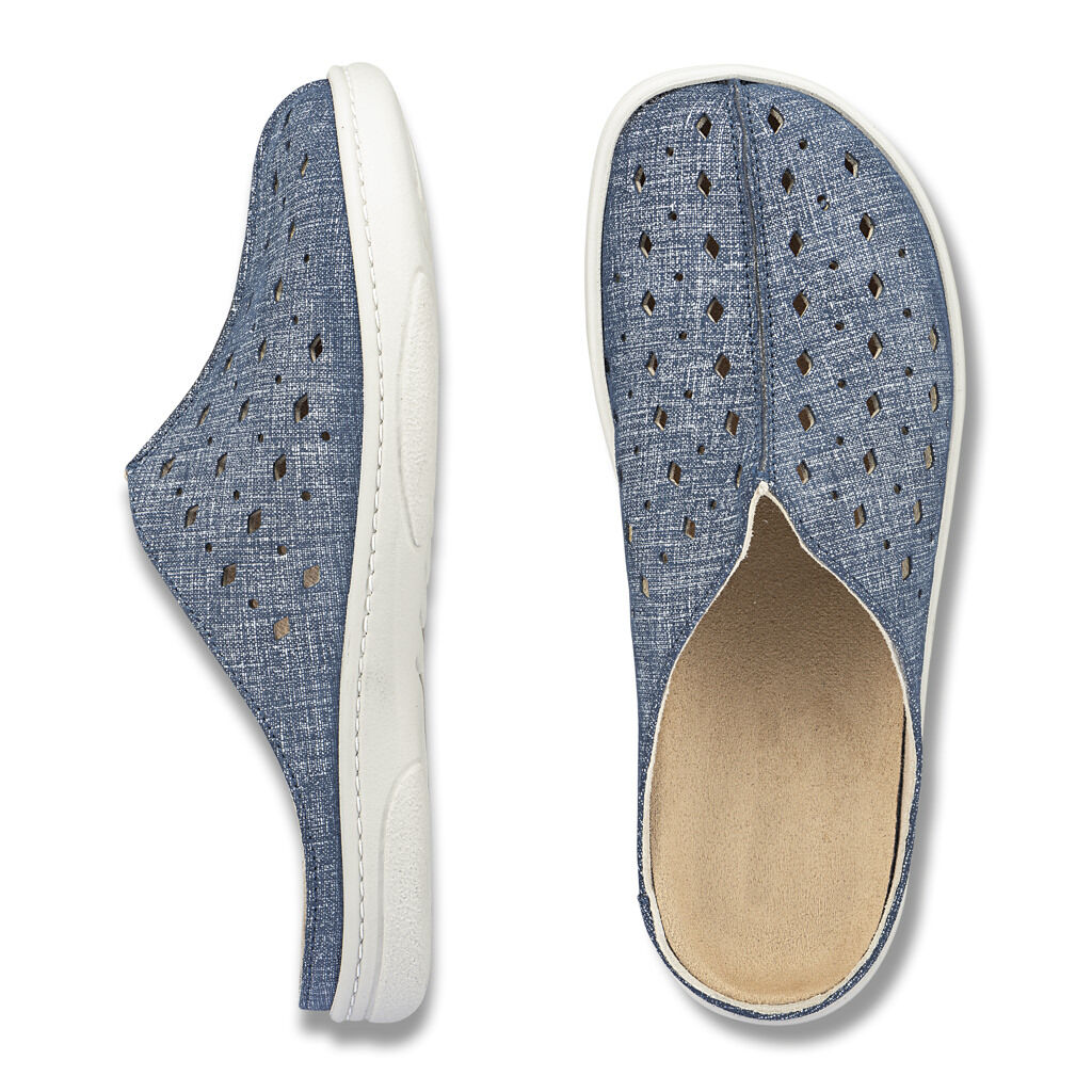 DAMEN - Clog EDEN jeans-blau