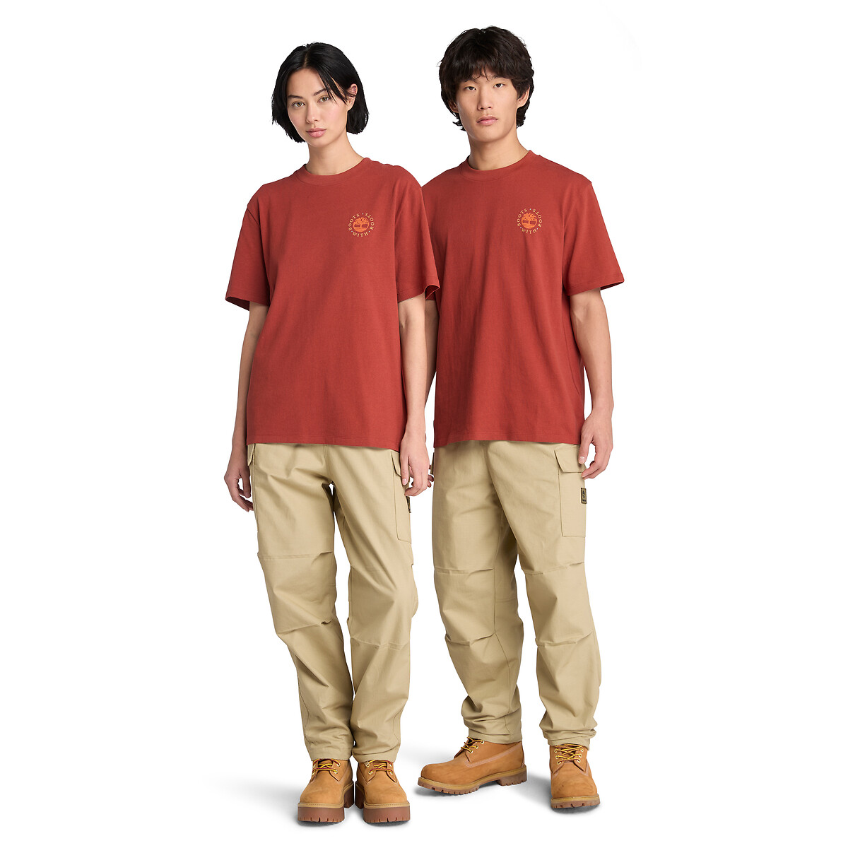 TIMBERLAND<br>Camiseta de manga curta com estampa nas costas