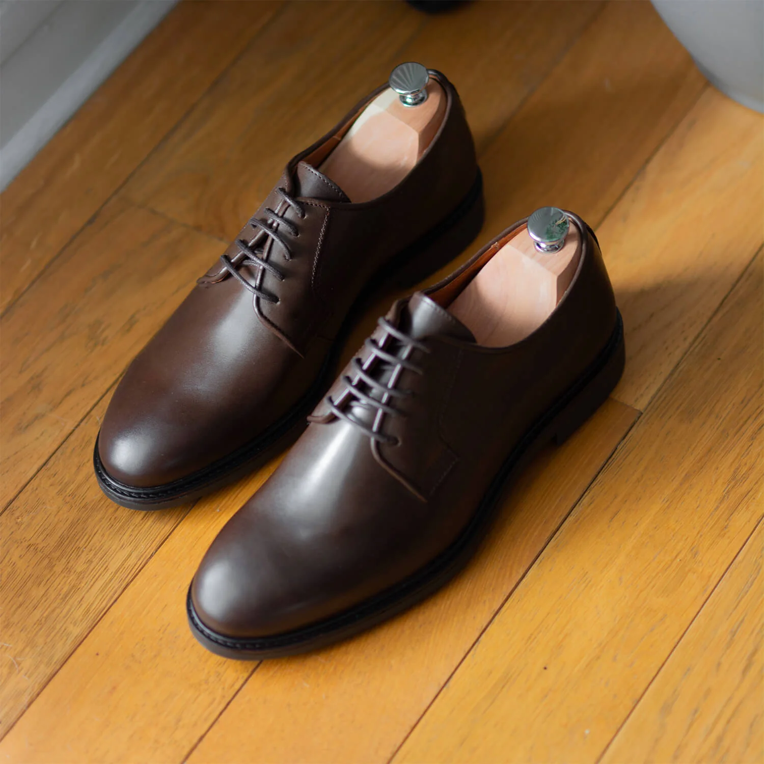 Doucan-Derby en cuir brown