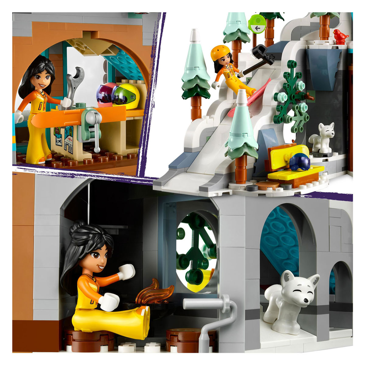 LEGO Friends 41756 Vakantie Skipiste en Cafe