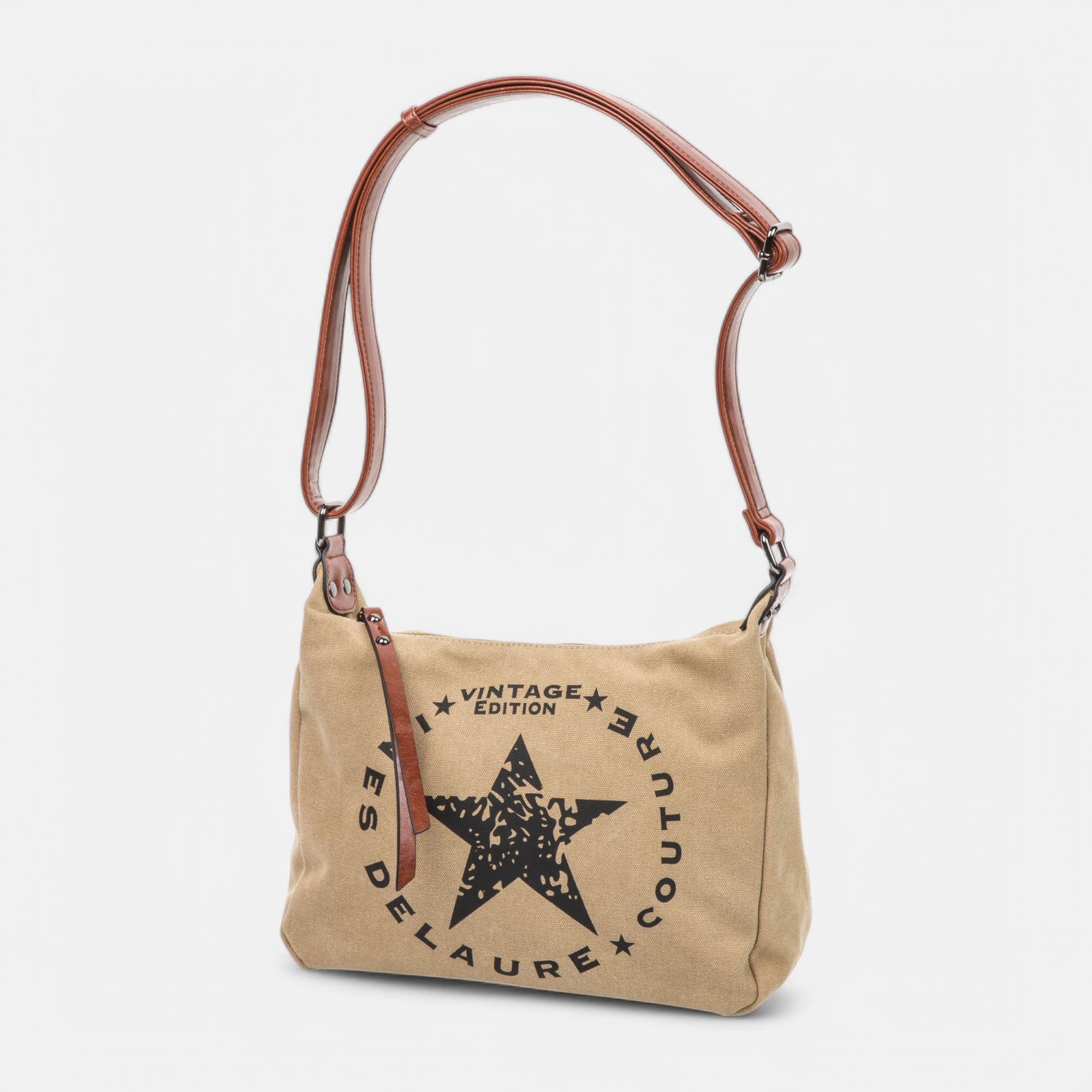 Sac bandoulière camel