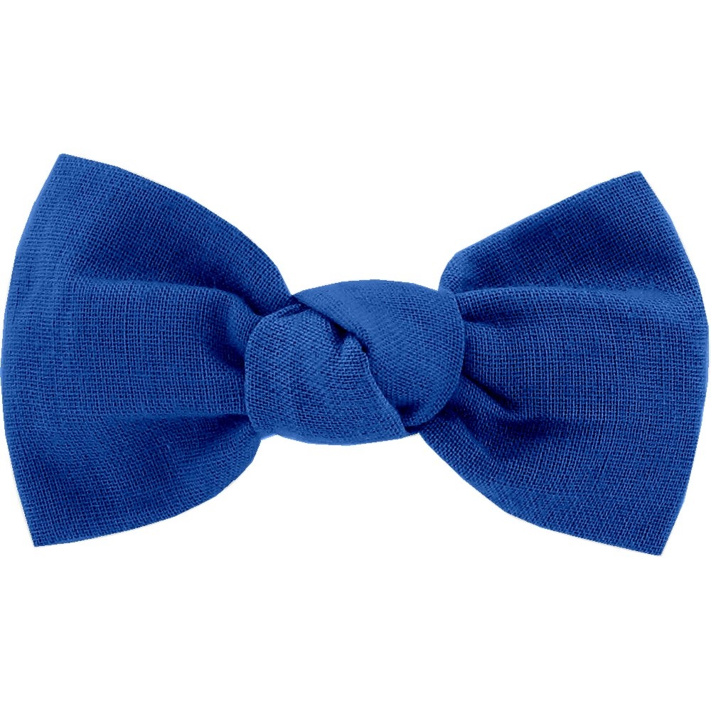 Barrette Petit Noeud Bleu Navy