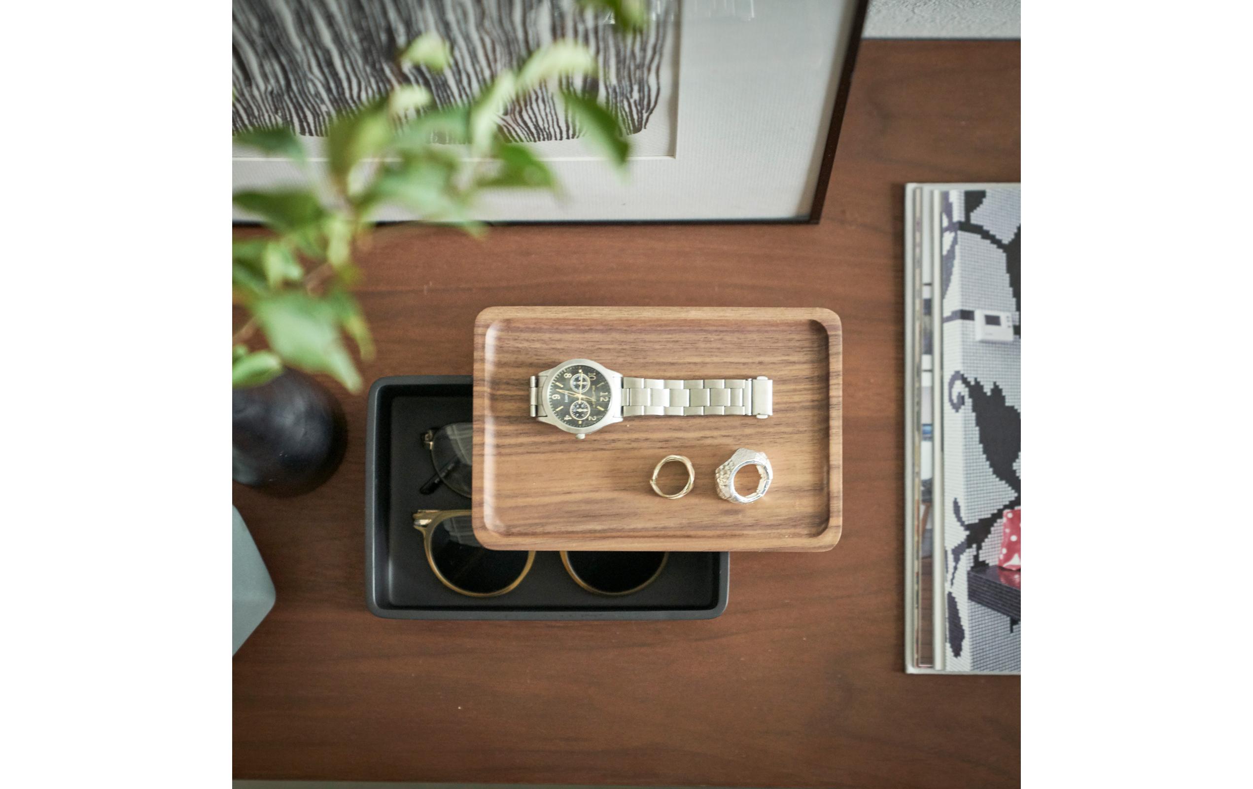 Schmuckhalter Rin Braun/SchwarzSchmuck-Aufbewahrungsbox mit Deckel