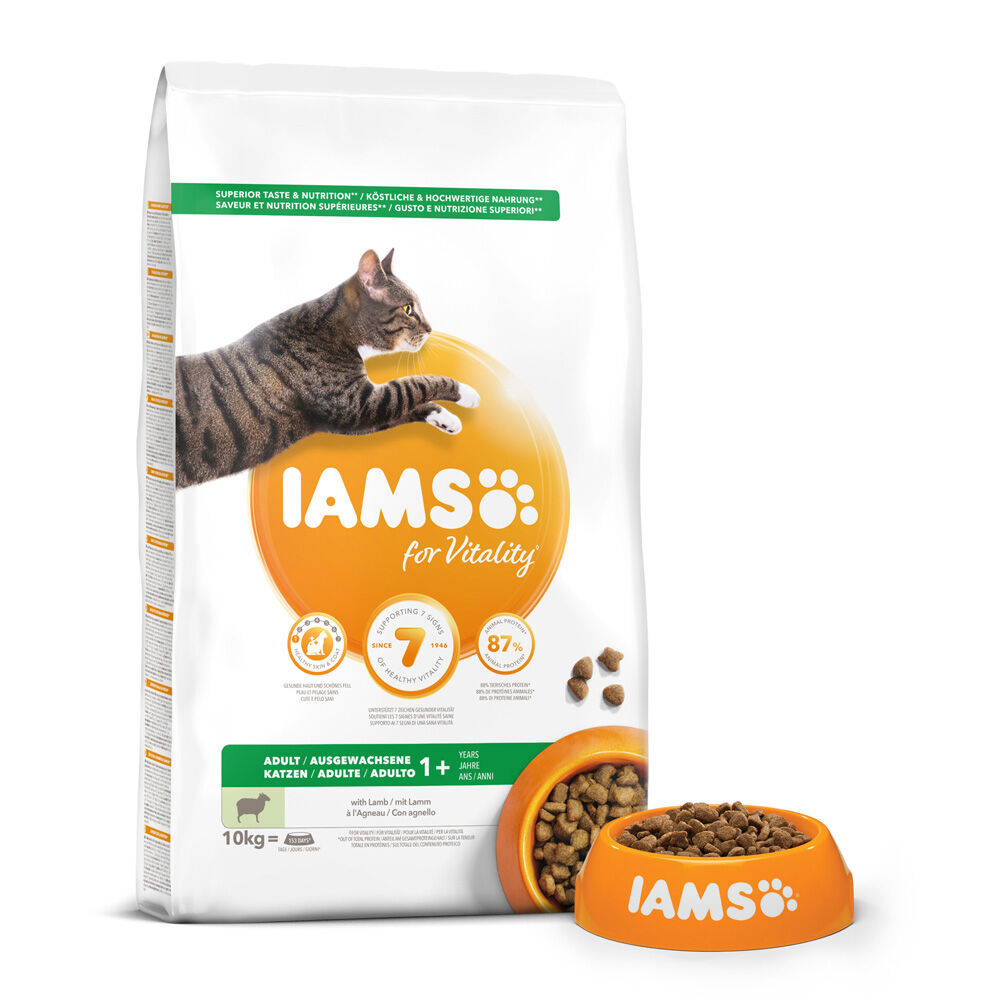 IAMS Adult - Kattenvoer - 10 Kilogram - lam