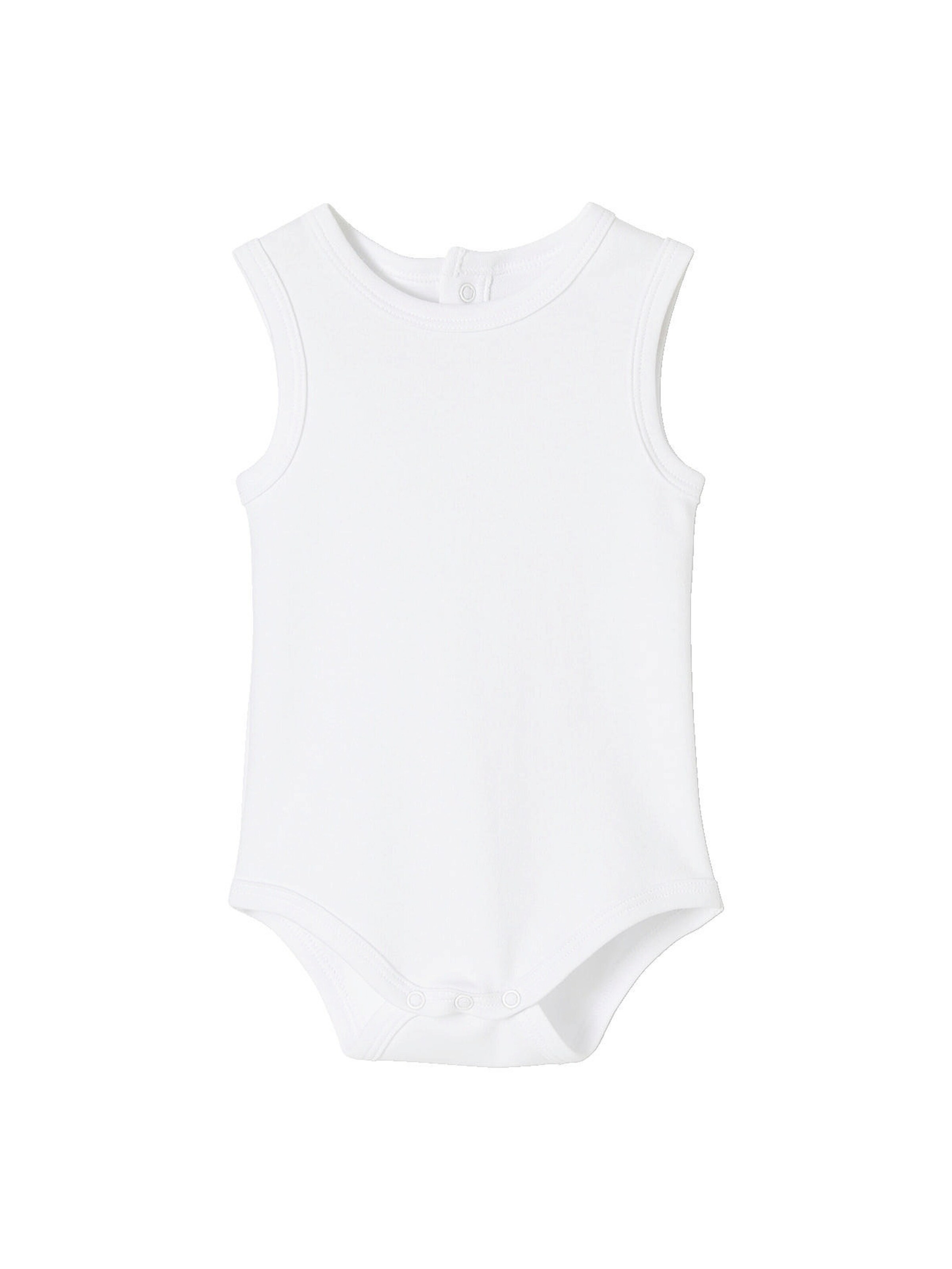 Vertbaudet 5er-Pack Baby Trägerbodys, Interlock-Jersey BASIC pack weiß