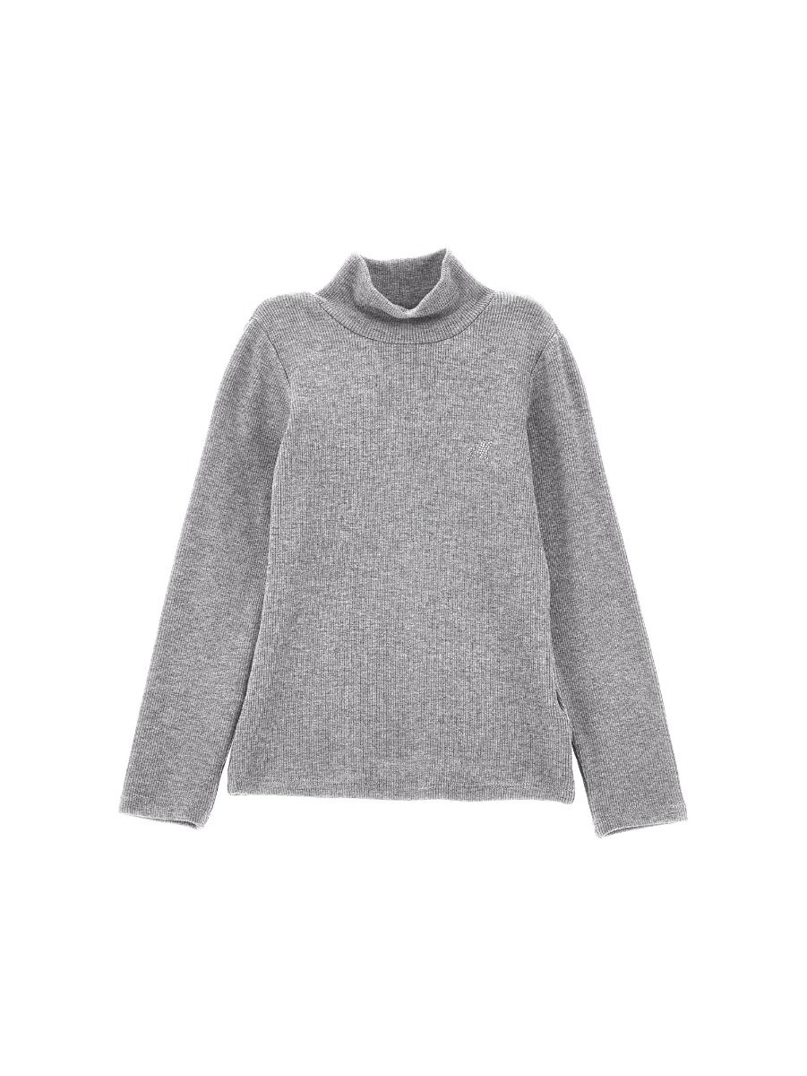 Monnalisa Fine Ribbed Turtleneck