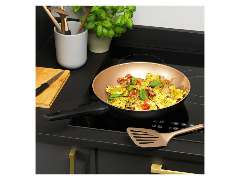 Aluminium braadpan Opulence collectie zwart/goud