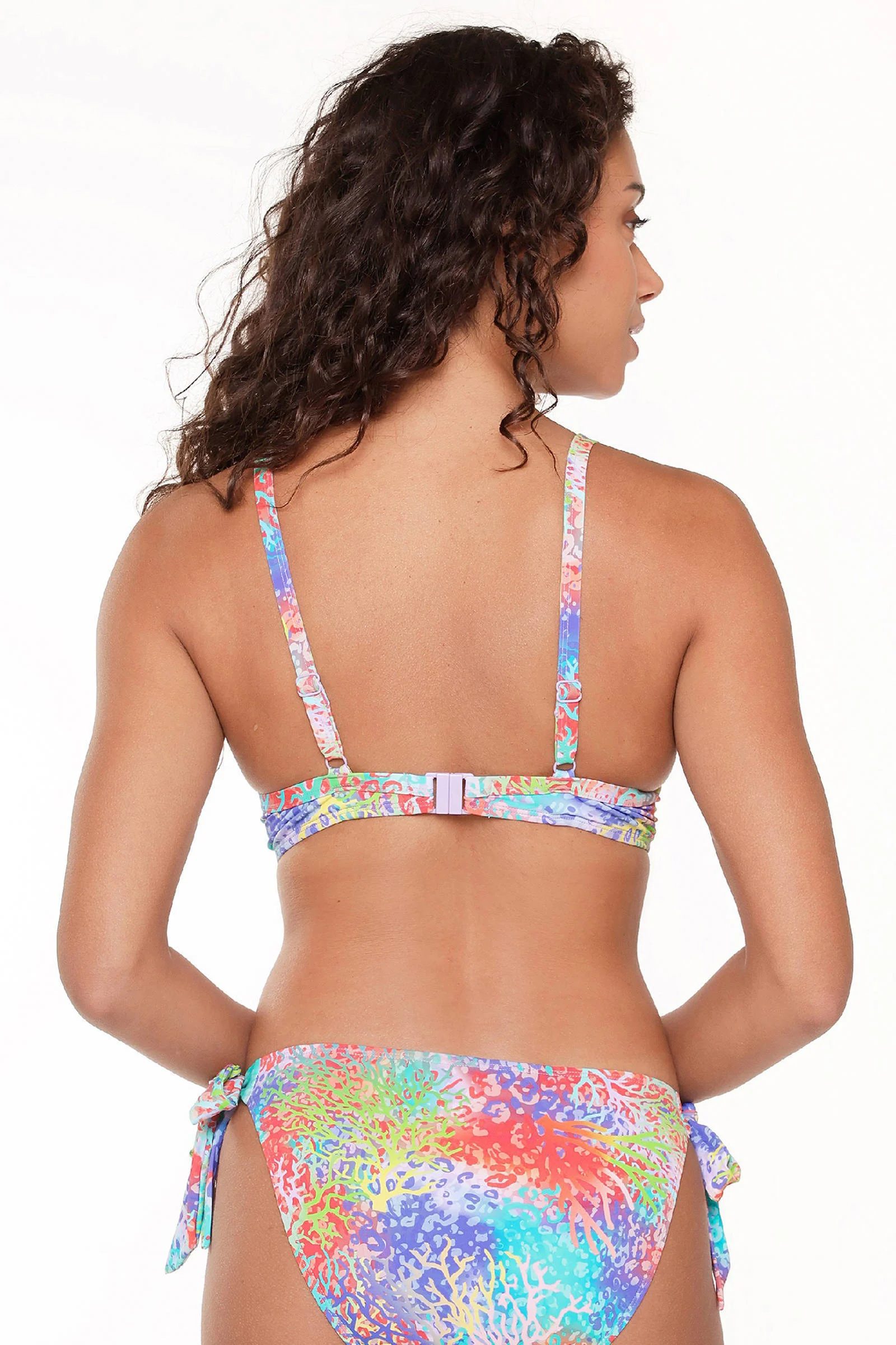LingaDore voorgevormde beugel bikinitop turquoise/rood/paars