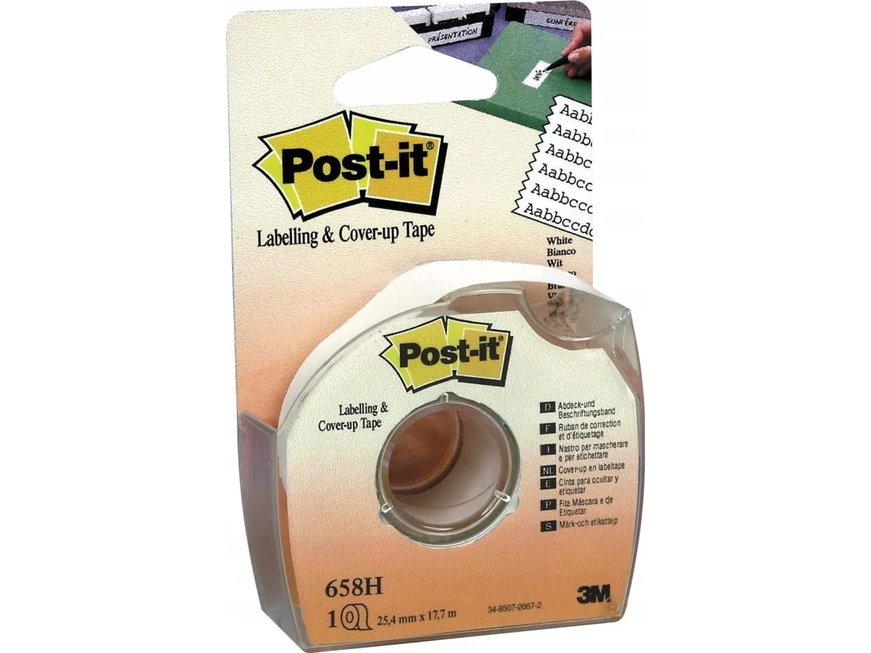 Post-it korrektionstape 25 mm x 17m hvid