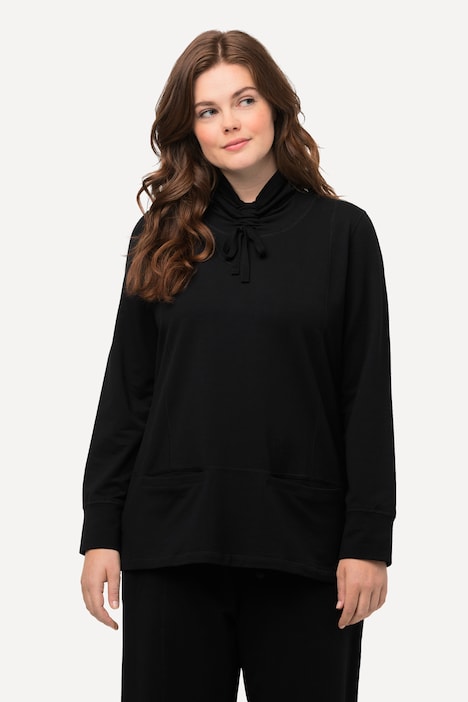 Sweatshirt, Stehkragen, Taschen, Langarm, Biobaumwolle