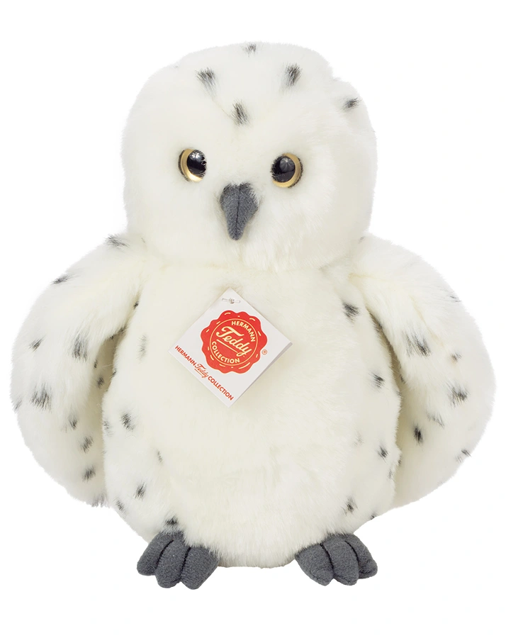Kuscheltier SCHNEEEULE (20cm) in weiß