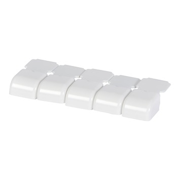 Plafondsteun gordijnrail Endless wit 5 stuks