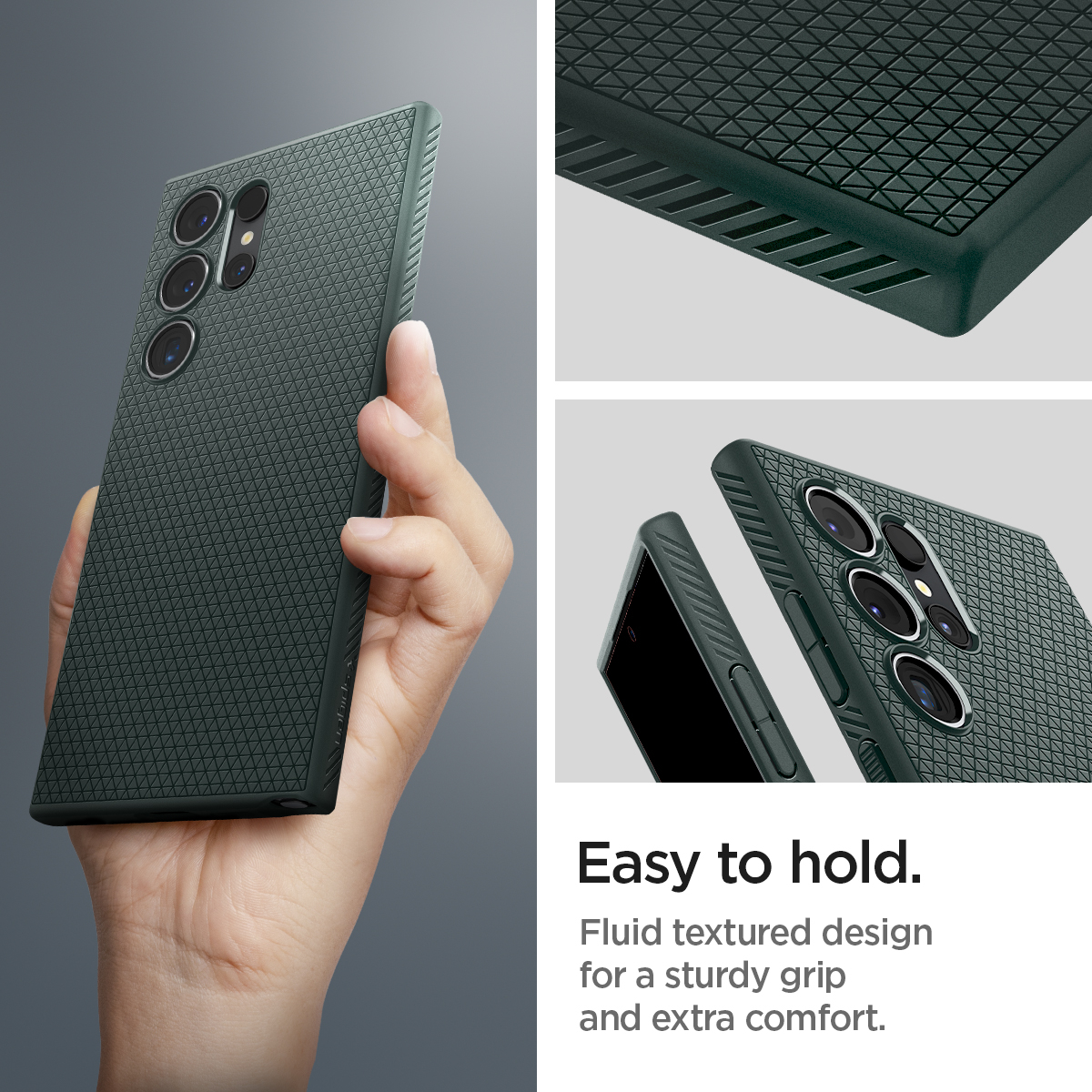 Samsung Galaxy S24 Ultra Liquid Air Case Gummi Hülle (ACS07288) - Abyss Green