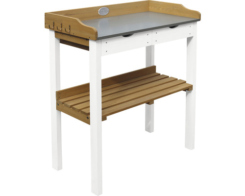 Axi plantentafel met 2 lades, bruin en wit
