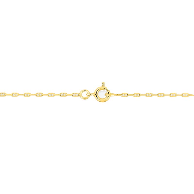 Bracelet Mixte 18 cm - Forçat Marine - Or 18 Carats - Largeur 1.5 mm