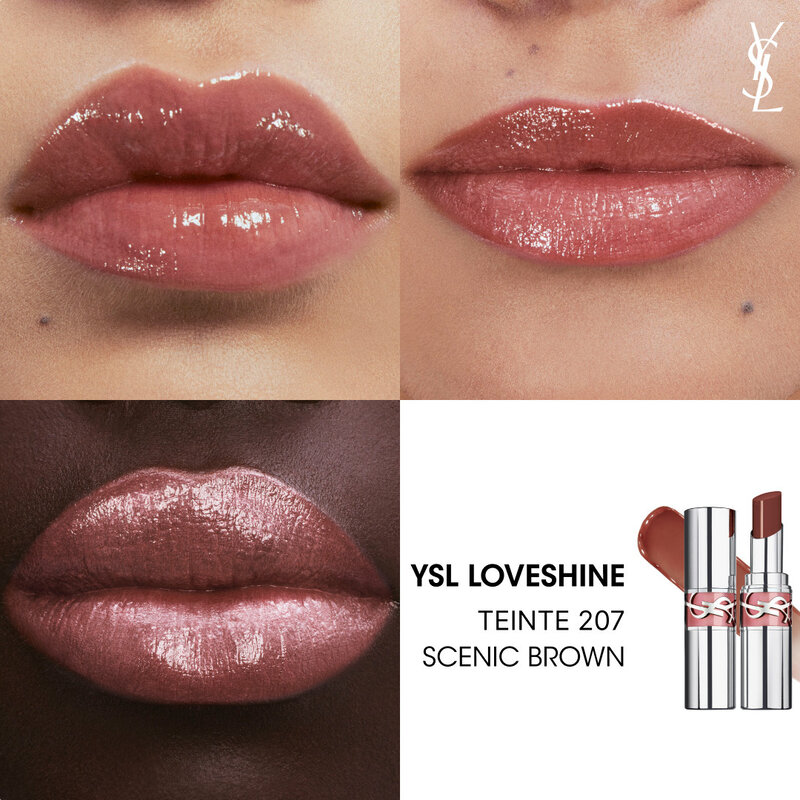 YSL LOVESHINE  ROUGE À LÈVRES BRILLANT ET SOIN - SCENIC_BROWN