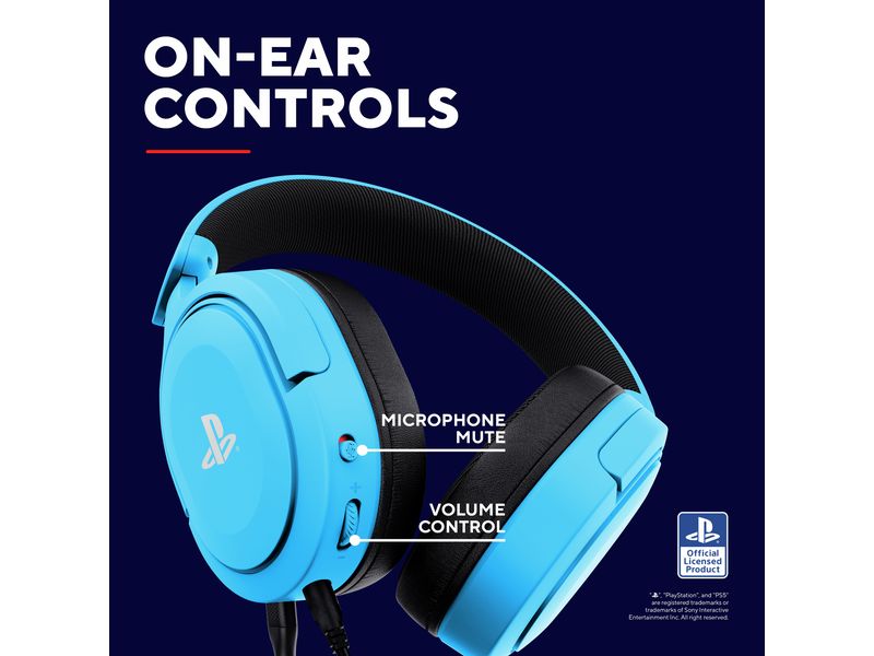 Trust Headset GXT498B Forta Blau/Schwarz Gaming-Headset für die Playstation 5