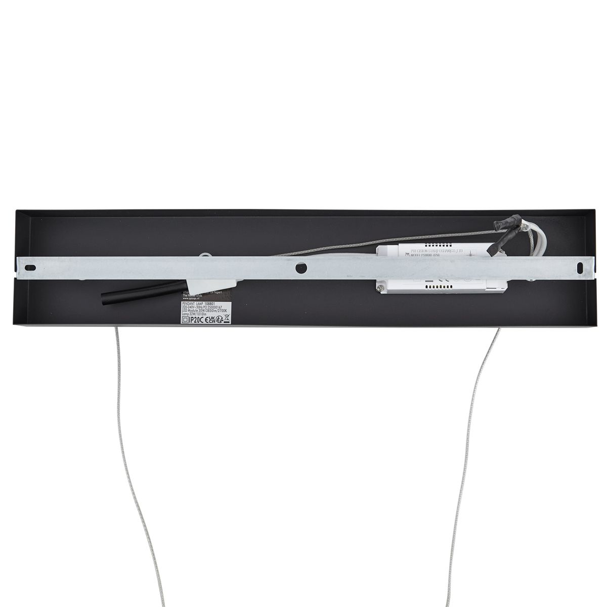 Design hanglamp zwart langwerpig 3-staps dimbaar - Krisscross