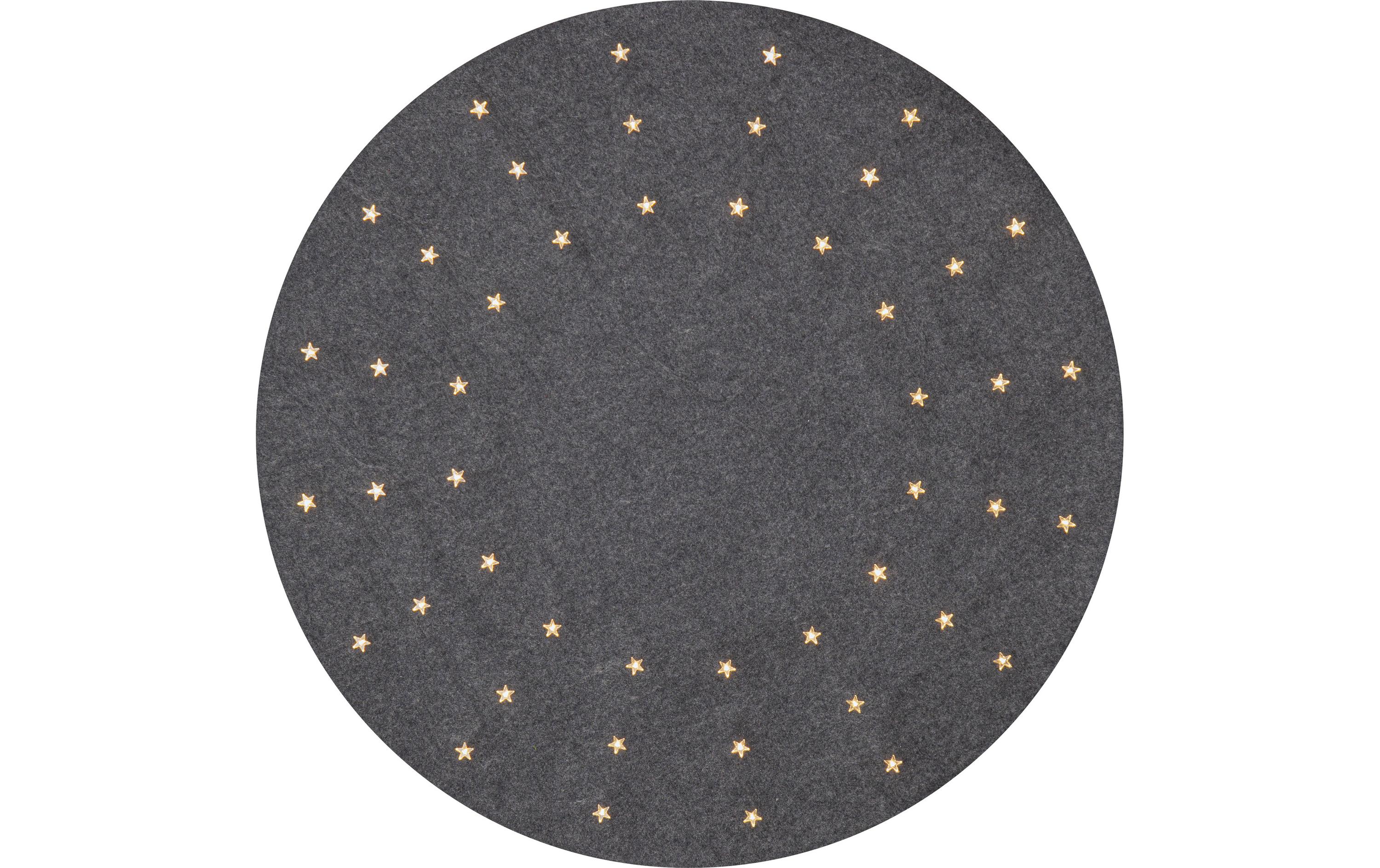Baumdecke Granne 48 LED, 80 cm, GrauBeleuchtete Weihnachtsbaum-Matte