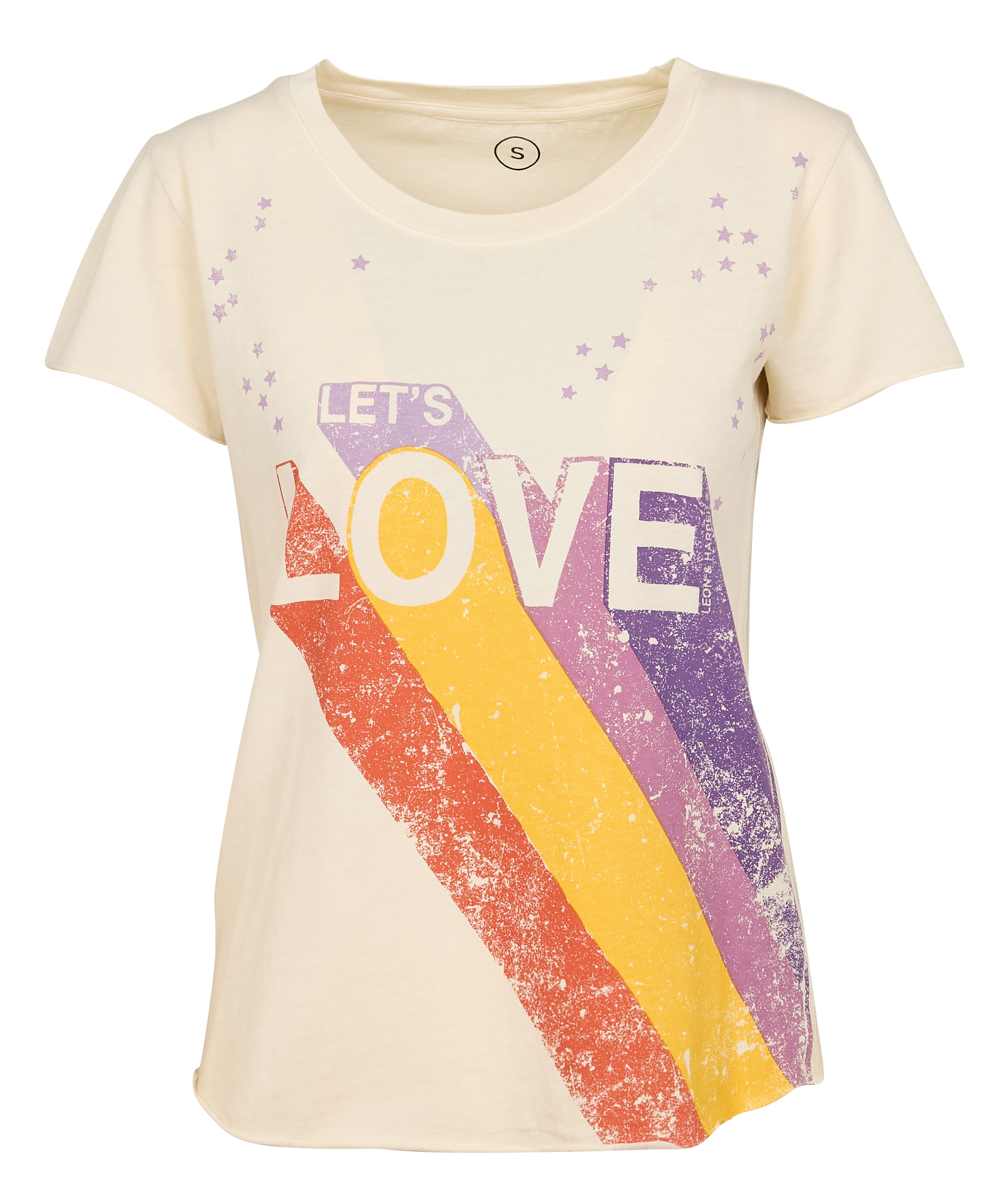 TORO - Tee-shirt droit col rond imprimé en coton bio | Blanc