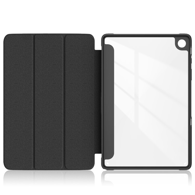 Samsung Galaxy Tab A9  Plus Hybrid Leder Tasche Smart Case Flip Cover Hülle   S-Pen Halterung - Schwarz