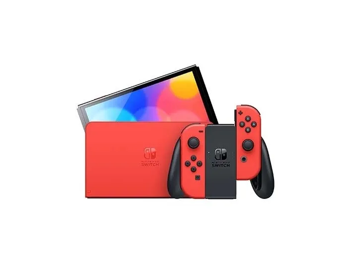 Nintendo Switch OLED - Mario Red Edition - Spilkonsol - Full HD - Mario Red
