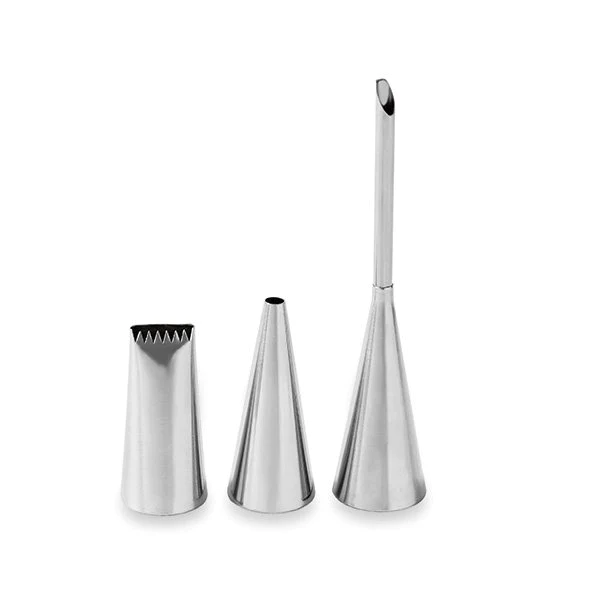 Set de 3 douilles en inox spécial déco Mathon