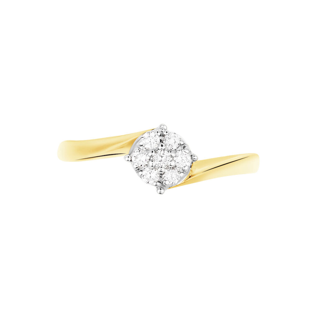 Bague Solitaire Lysia Or Jaune Diamant