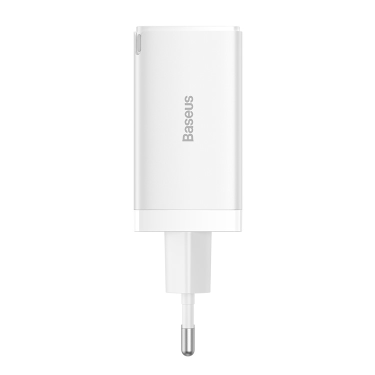 (65W) Dual USB C / USB A GaN5 Ladegerät Netzteil inkl. USB C Ladekabel - Weiss