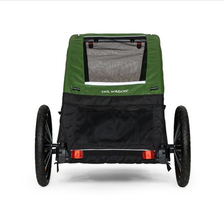 TAIL WAGON Hundeanhänger  grünschwarz