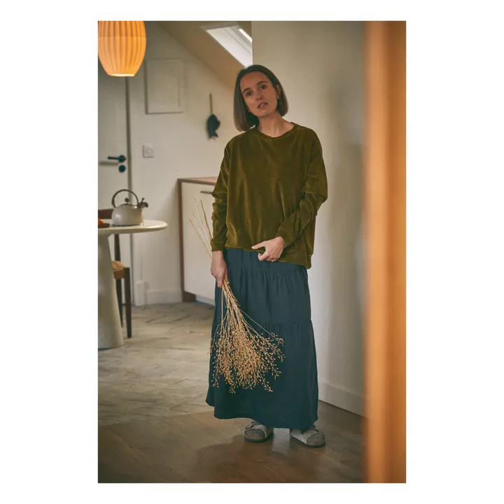 Poudre Organic Sweat Velours Acentra - Collection Adulte  | Vert kaki