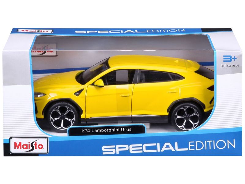 Maisto Sportwagen Lamborghini Urus 1:24, Gelb Sammlermodell im Massstab 1:24