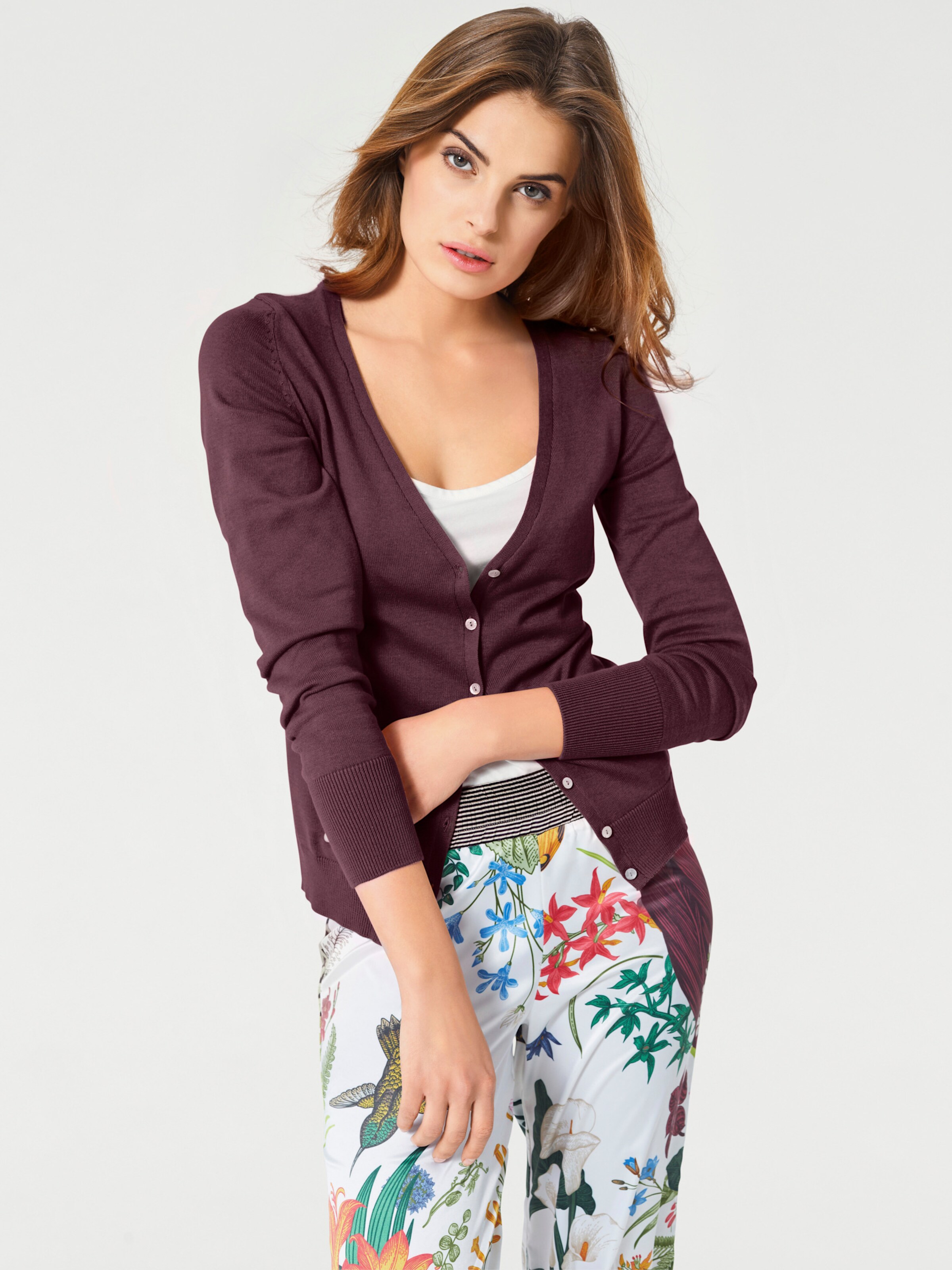 Feinstrickjacke