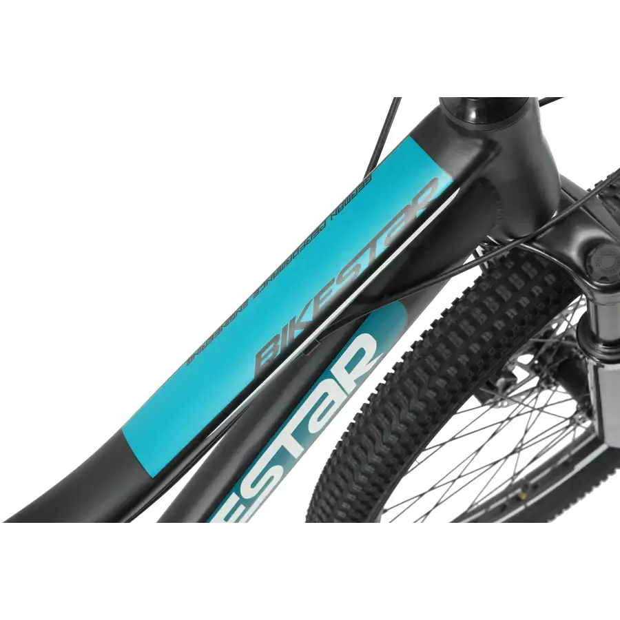 Bikestar Kinderrad Fully MTB Stahl 24 Zoll schwarz, grün