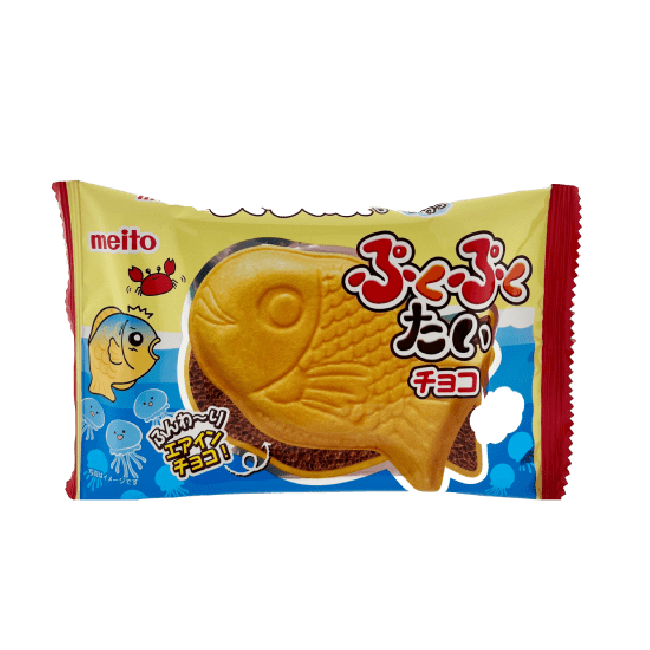 Meito Puku Puku Tai Chocolade Smaak 15g