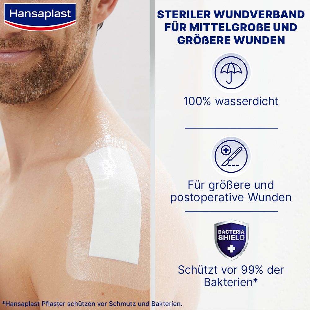 Hansaplast AQUA PROTECT 4XL, 10 cm x 20 cm