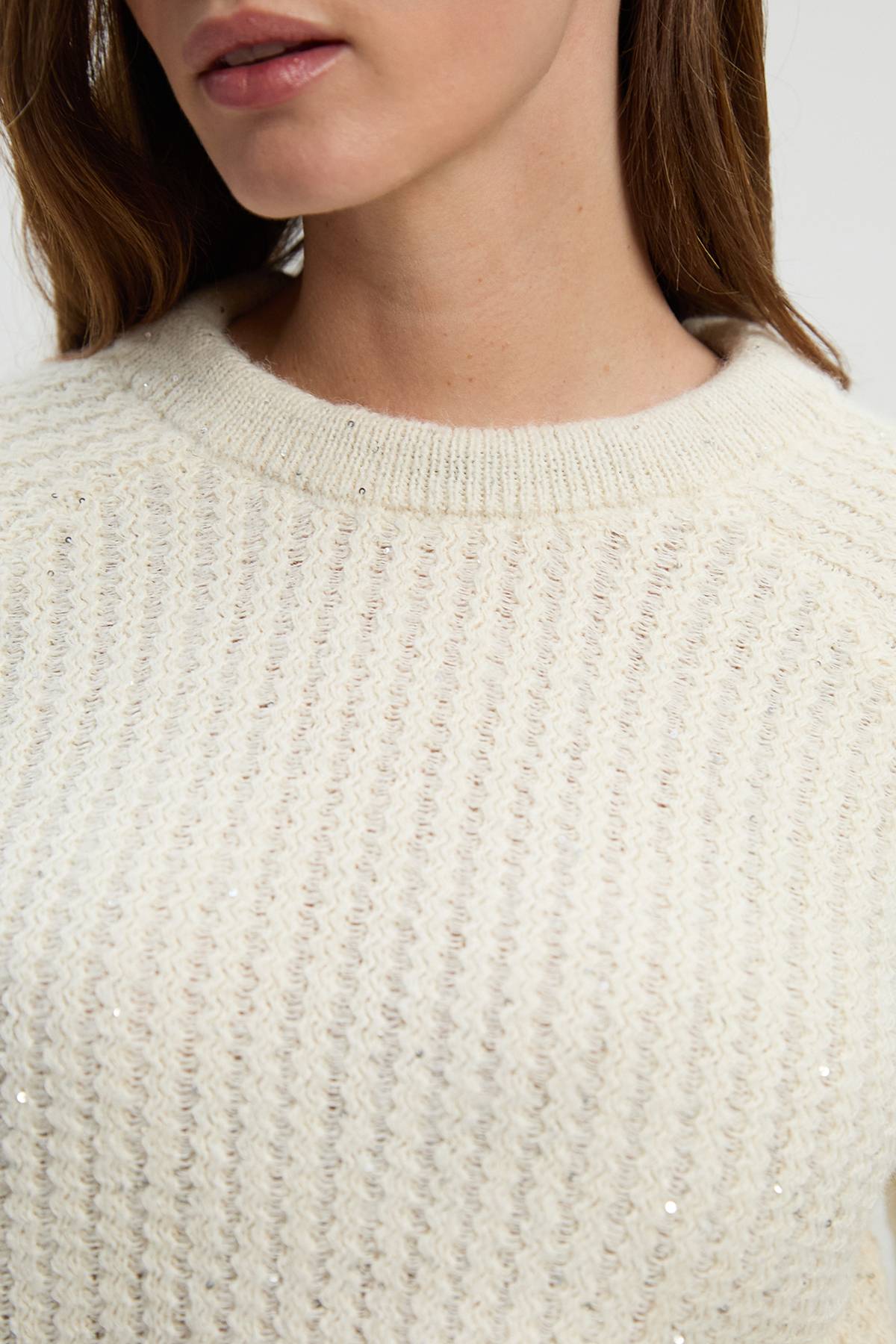 KarenMillen synthétiquell à Sequins avec Nœud Noué en Maille