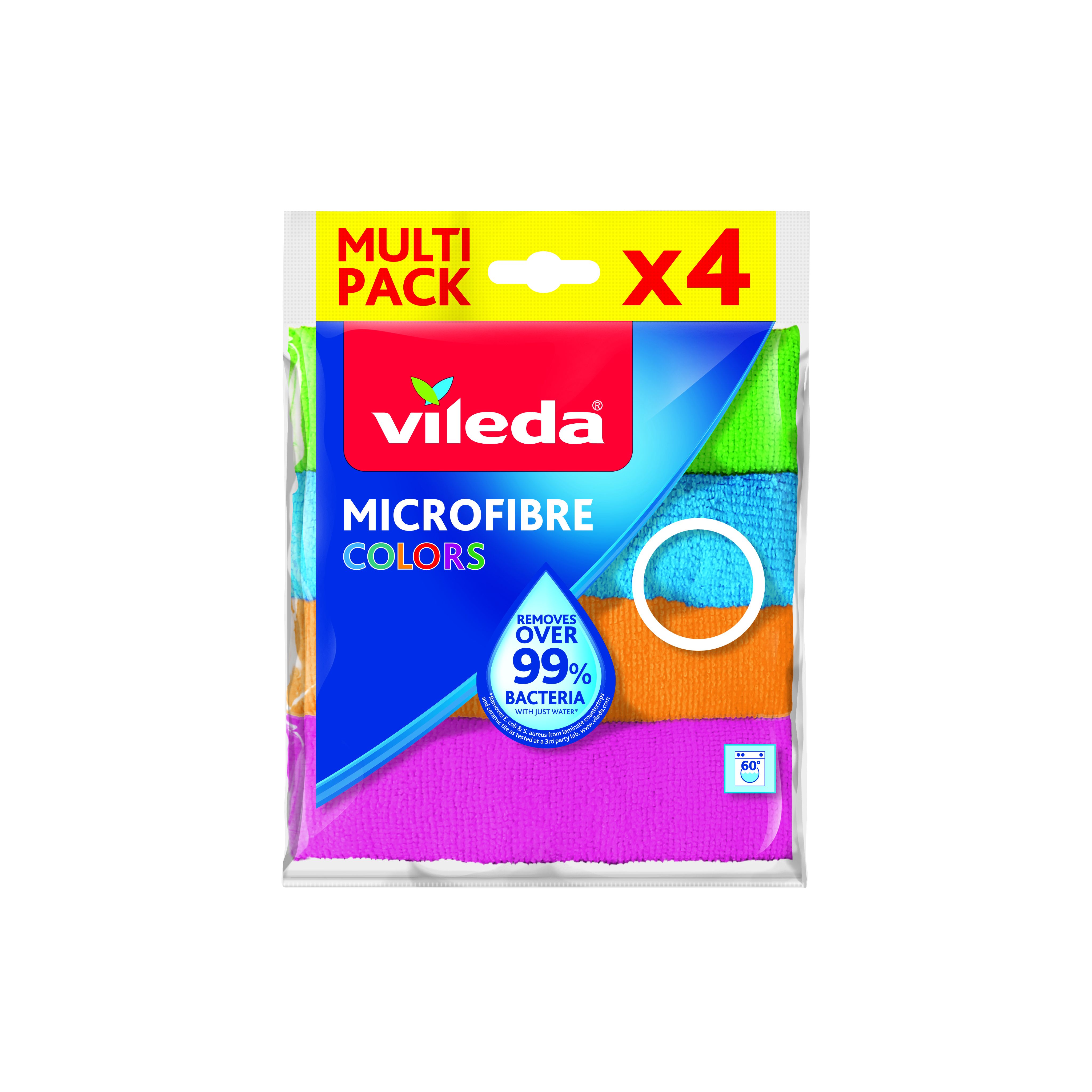 Vileda Microfiberklut 4pk