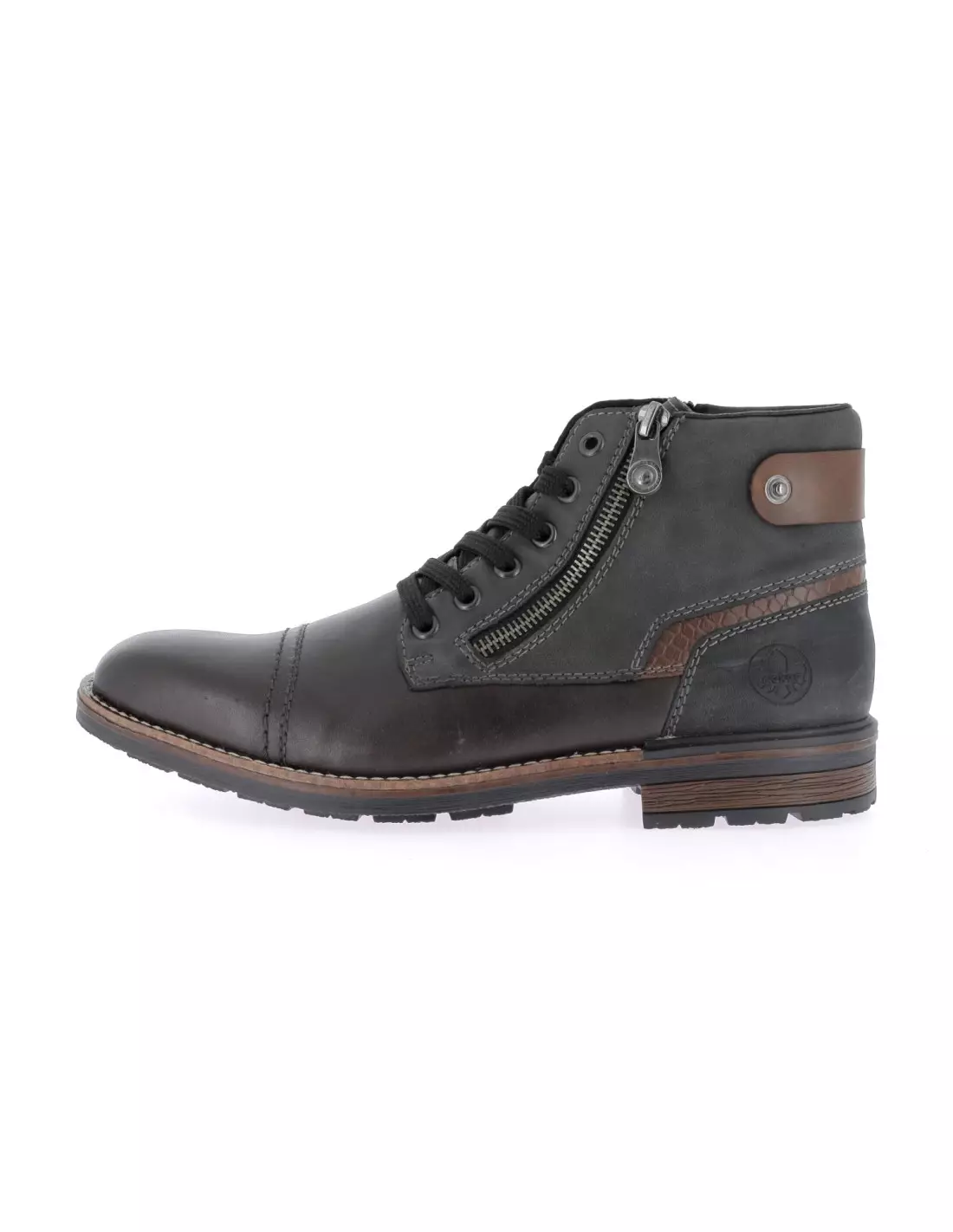 RIEKER F1311 - Bottines & boots BleiAnthrazitMogano