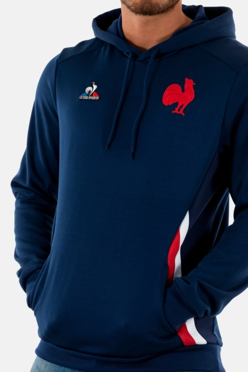 sweat le coq sportif ffr presentation bleu intense