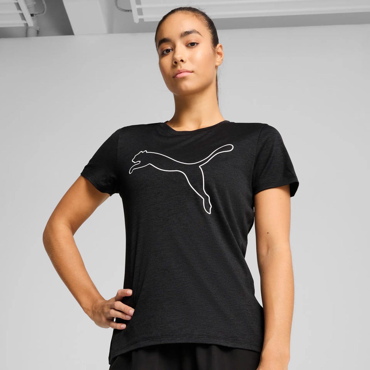 PUMA  Essential Heather Logo Tee Dames