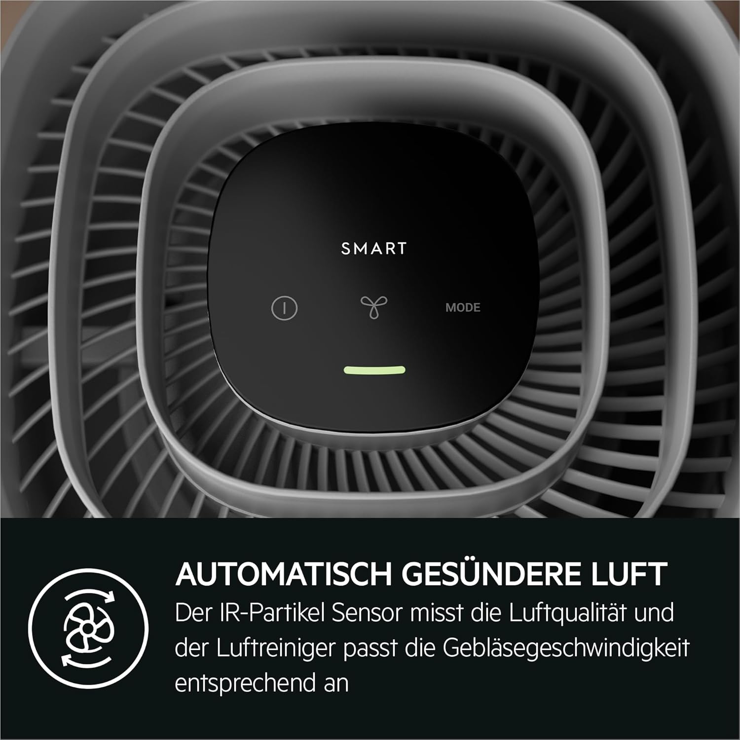 AEG Luftreiniger Pure 5000 / für bis zu 41 m²/98 m³ / Farbe: Dark Grey APO50371DG Dark Grey