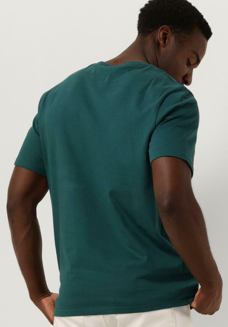 LYLE & SCOTT donkergroene lyle & scott t-shirt plain t-shirt