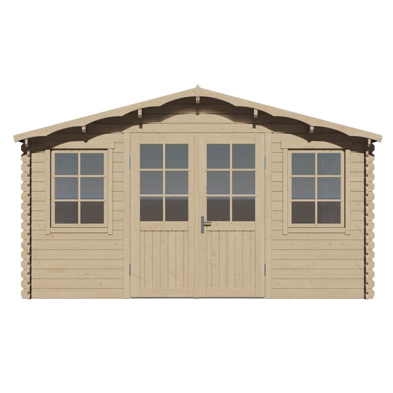 Abri de jardin tignes de 13 m² en bois de pin et d'épicéa ép. 25 mm